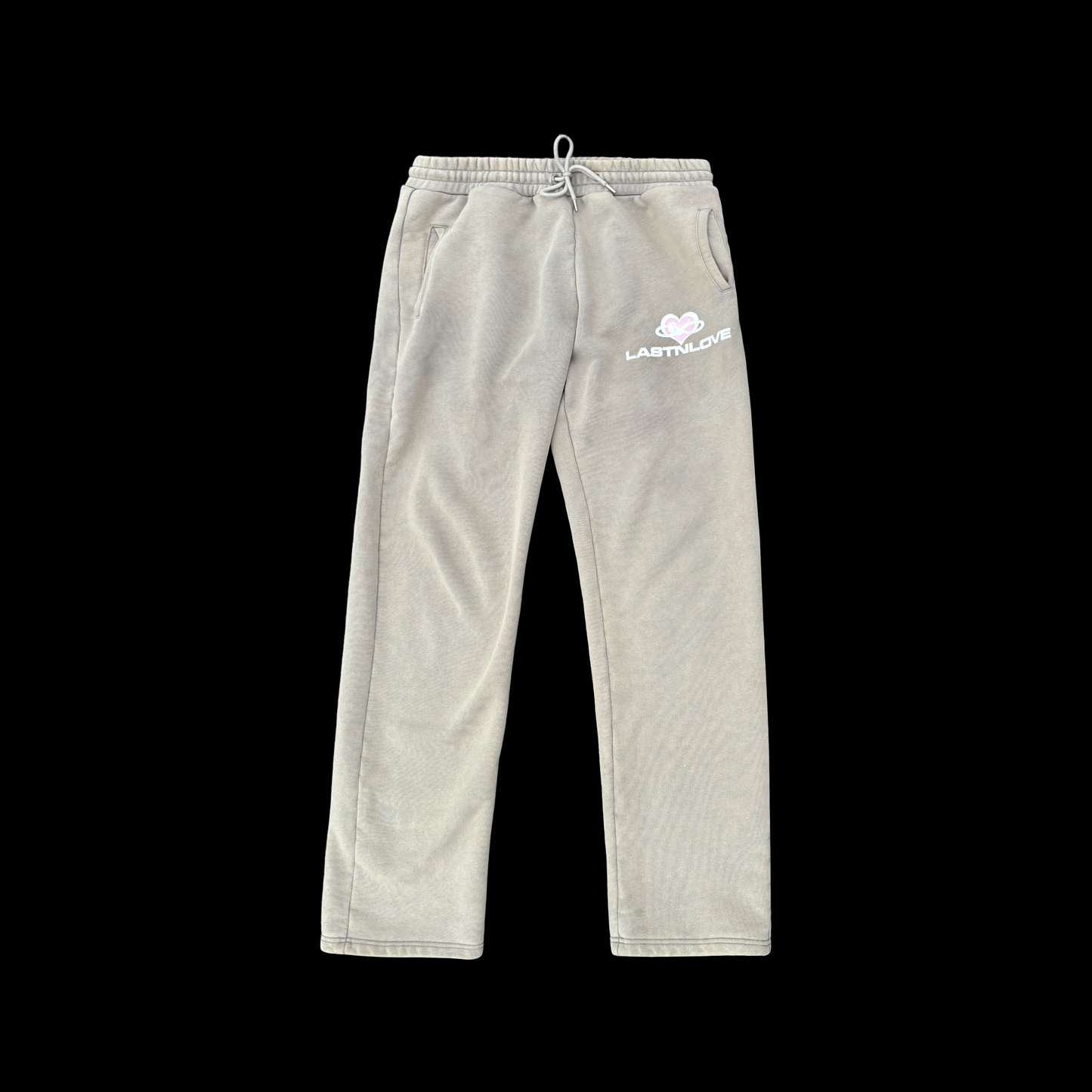 "Don't Love Me" (Hoodie + Sweatpants) - Acid Wash Light Beige