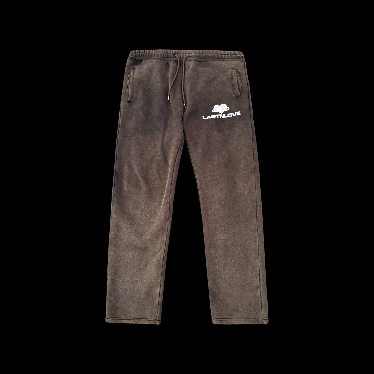 "Don't Love Me" (Hoodie + Sweatpants) - Acid Washed Brown