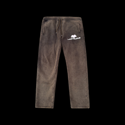 "Don't Love Me" (Hoodie + Sweatpants) - Acid Washed Brown