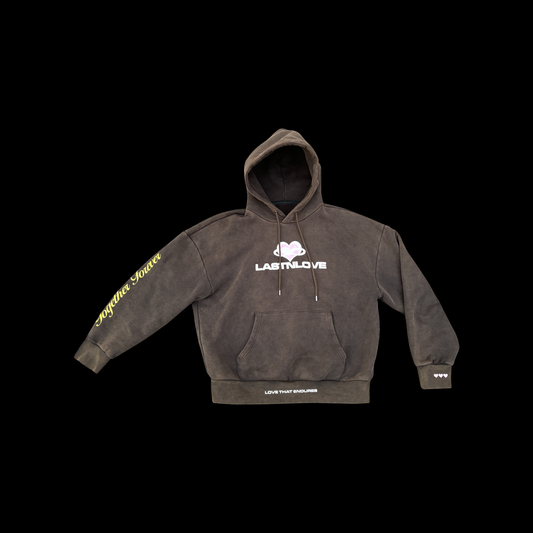 "Don't Love Me" (Hoodie + Sweatpants) - Acid Washed Brown