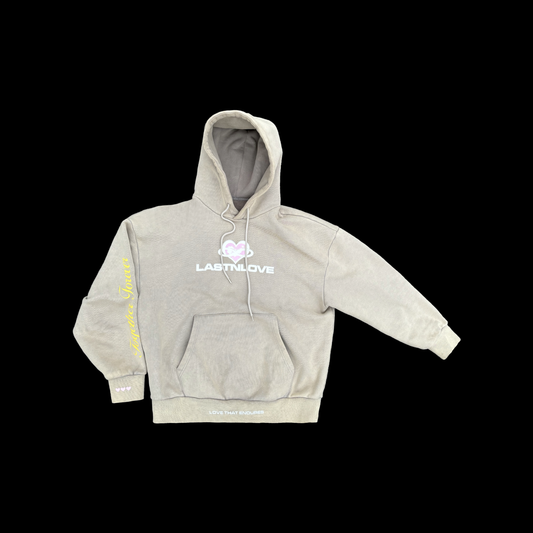 "Don't Love Me" (Hoodie + Sweatpants)  - Acid Wash Light Beige